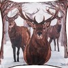 C&F Home 18" x 18" Deer Descending Christmas Holiday Throw Pillow - 2 of 4