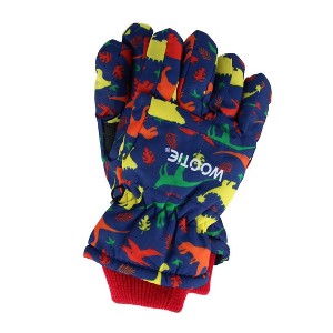 CTM Kids' Print Design Winter Ski Gloves by Wootie - 1 of 3