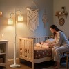 GTCLIGHTING Floor Lamp for Living Room - 69" Rustic Farmhouse Tree Trunk Tall Lamp - Country Vintage Reading Light with Linen Shade for Bedroom - 4 of 4