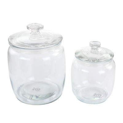Gibson 4 piece Glass Food Storage Canister Set