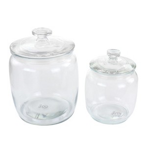 Gibson 4 piece Glass Food Storage Canister Set - 1 of 4