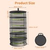 Unique Bargains Mesh Hanging Herb Drying Rack Foldable for Vegetable Plant - 2 of 4