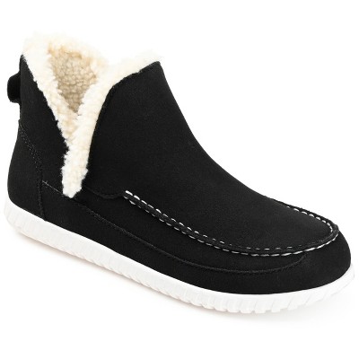 Journee Collection Womens Capreece Tru Comfort Foam Slip On Moccasin Round Toe Slippers Black 7