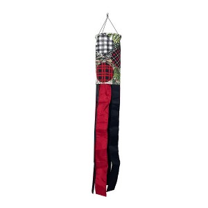 Briarwood Lane Christmas Patterned Ornaments Windsock Wind Twister 40x6 For Christmas Wind Spinner - 1 of 2