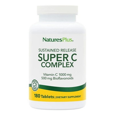 Super C Complex Time Release by Nature's Plus  -  180 Sustained Release Tablet