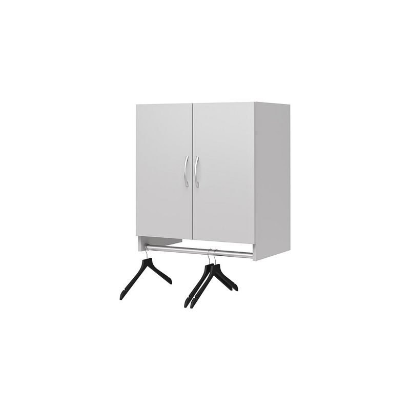 RealRooms Basin Wall Storage Cabinet with Hanging Rod, 4 of 5