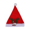 Unique Bargains Christmas Hat Polyester Non-Woven Fabric Red 10.83"x15.35" 1 Pc - 4 of 4