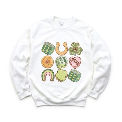 Simply Sage Market Women's Graphic Sweatshirt St. Patrick's Charm Chart