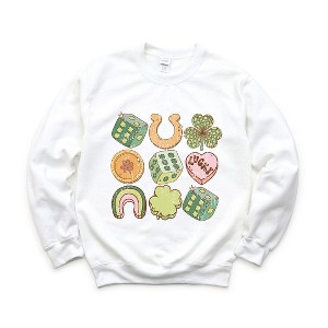 Simply Sage Market Women's Graphic Sweatshirt St. Patrick's Charm Chart - 1 of 4