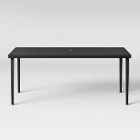 Fairmont Rectangle Steel Patio Dining Table, Outdoor Furniture - Black - Threshold™