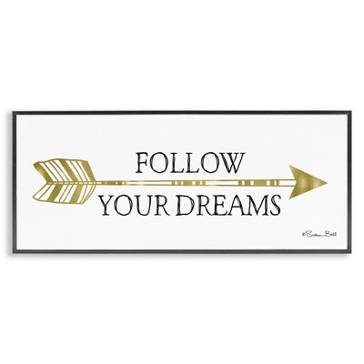 Stupell Industries Follow Your Dreams with Arrow, 30" x 13"