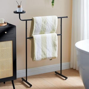 Kings Brand Furniture Suit Valet Stand – Coat Rack with Rods, Storage Trays & Hanger, Freestanding Organizer for Bedrooms & Entryways - 1 of 4