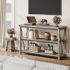 Farmhouse Entryway Table,3 Tier Wood Console Table for Living Room, Farmhouse Sofa Tables Behind Couch, Hallway Table for Foyer - 3 of 4