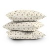 Deny Designs Evanjelina and Co Vintage French Flower Cream Square Indoor Throw Pillow - 4 of 4