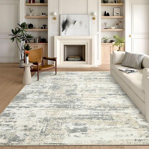 COZONY Abstract Runner Rug, Washable Non-Slip Low Pile Carpet Mat for Kitchen Hallway Entryway Laundry Room Bathroom - 1 of 4