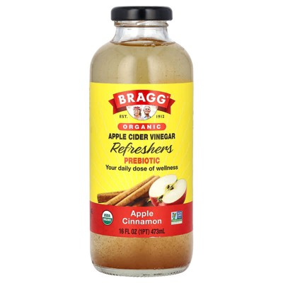 Bragg Organic Apple Cider Vinegar Drink Apple Cinnamon 16 fl oz