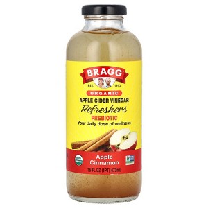 Bragg Organic Apple Cider Vinegar Drink Apple Cinnamon 16 fl oz - 1 of 2
