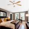 Gulches 52 Inch Modern Ceiling Fan With 3 Color Dimmable Light 5 ABS Blades Remote Control - 2 of 4