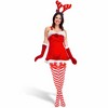 Skeleteen Girls Peppermint Candy Cane Socks - 3 of 4