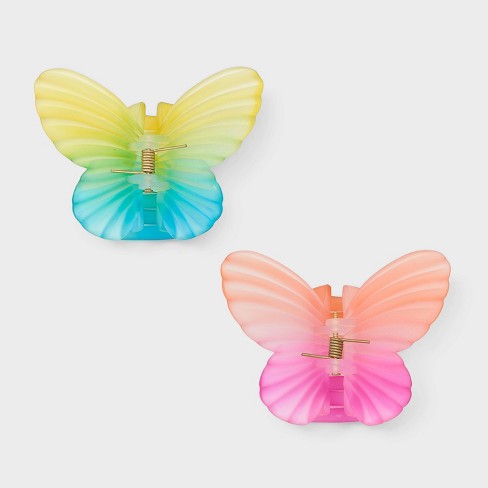 MIni Butterfly Claw Clips  Pair of 2 — Poppy Knots