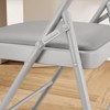 Set of 2/4 Folding Chairs with Padded Cushions Hold Up to 350 Pounds for Dining Room, Home Office, Indoor and Outdoor Events - 4 of 4