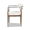 Jennifer Taylor Home Artemis Mixed Material Upholstered Dining Arm Chair - 3 of 4