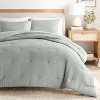 Waffle Textured Comforter Set All Season Down-Alternative Ultra Soft Puffy Bedding - Becky Cameron - 4 of 4