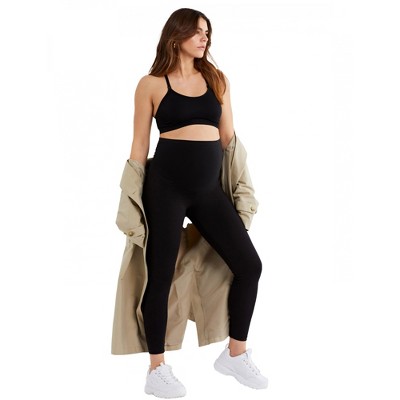 Luxe Essentials Secret Fit Belly Ultra Soft Crop Maternity Leggings - A Pea  In the Pod