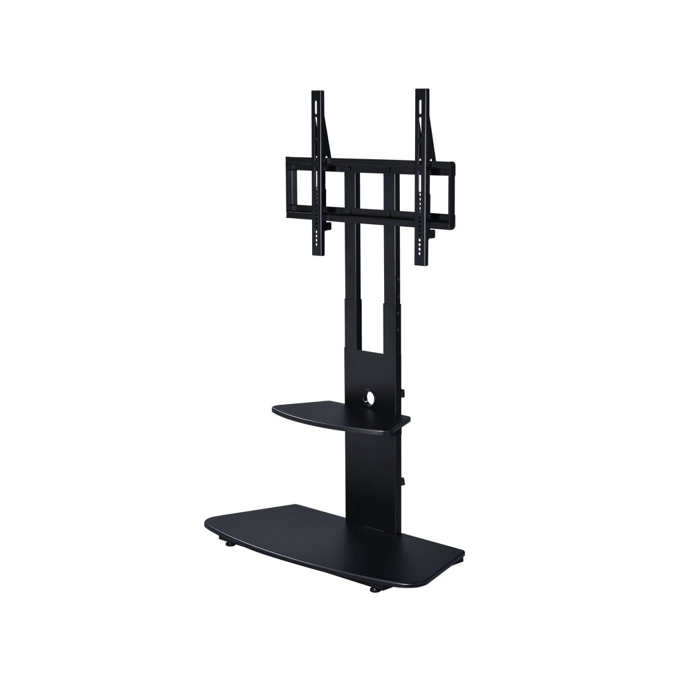 Marco TV Stand for TVs up to 86" Black - Proman Products: Sturdy Metal Frame, Open Shelving