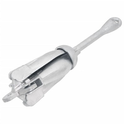 VidaXL Folding Anchor Silver 3.3 lb Malleable Iron