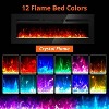 3-in-1 Electric Freestanding/Wall-Mounted/Built-in Fireplace, 60''(152cm)Electric Fireplace with Heater, 12 Color Modes, LED Flame Effect, 900/1800W - 4 of 4