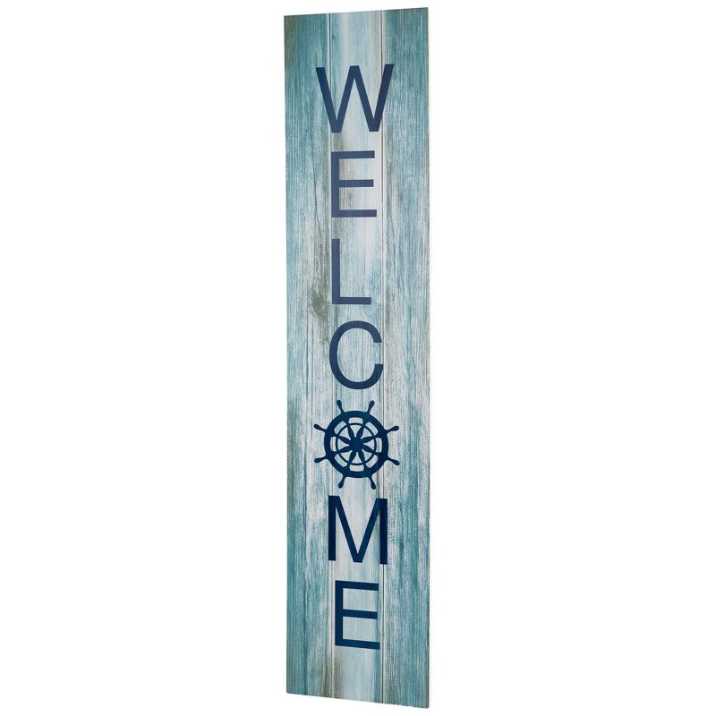 Northlight 35.75" Weathered Coastal "Welcome" Porch Board Sign Decoration, 3 of 6