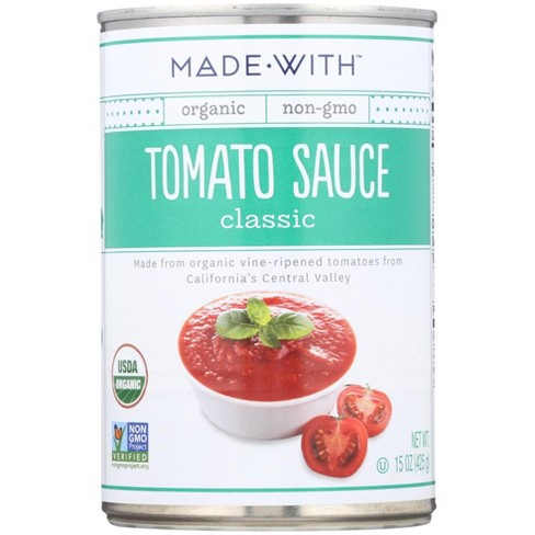 Madewith Tomato Sauce - Case Of 12 - 15 Oz : Target