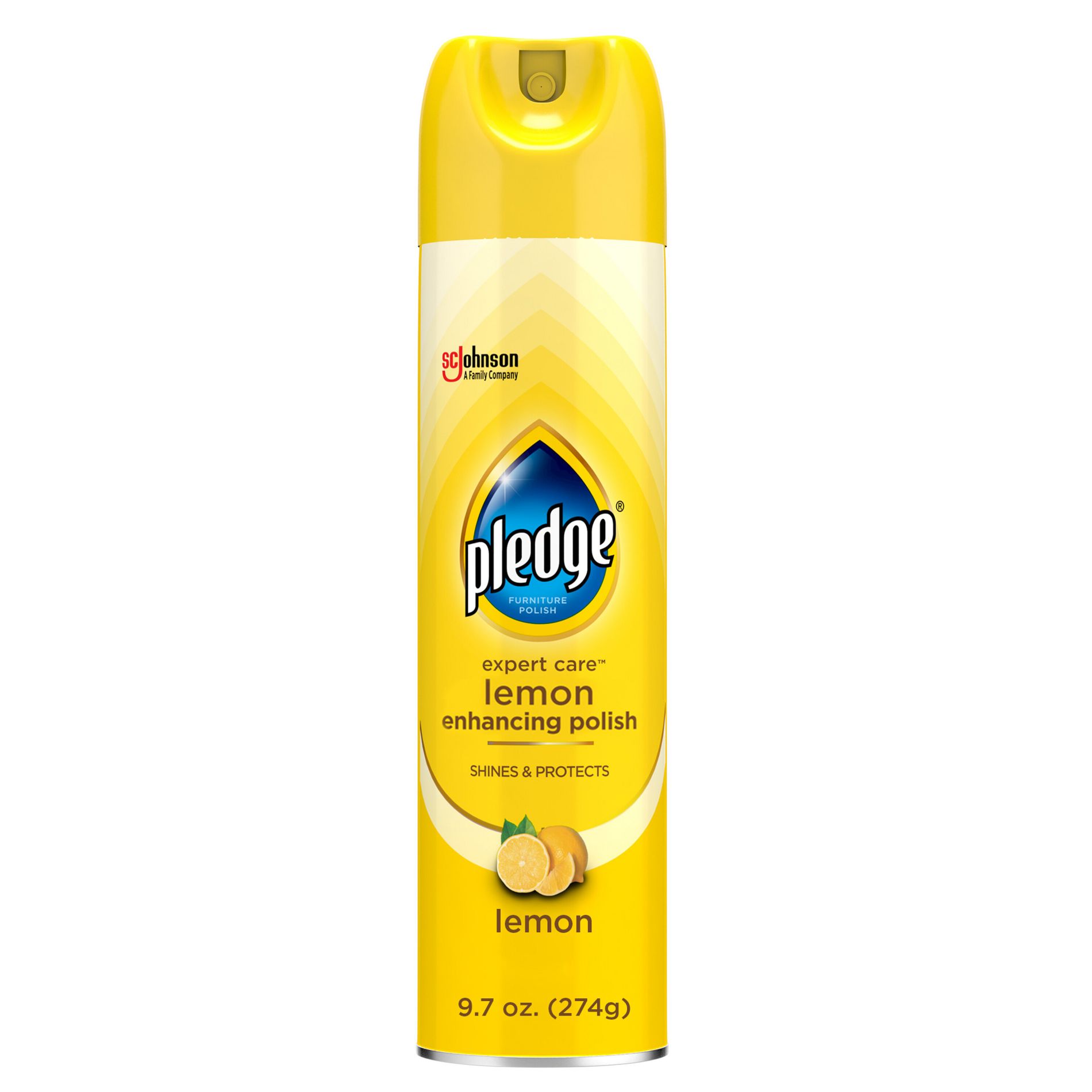 Pledge Multisurface Enhancing Polish Spray - Lemon - 9.7oz