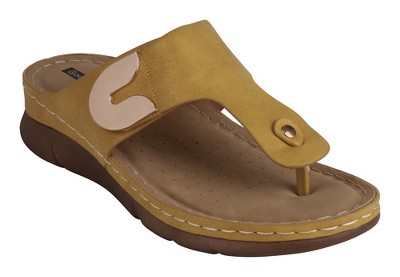 GC Shoes Sam Hardware Comfort Slide Flat Sandals