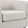 Wooakway Swivel Accent Chair with Ottoman Set Barrel Armchair with Removable Back Pillow with 2 Armrest Covers for Living Room Bedroom Office - 4 of 4