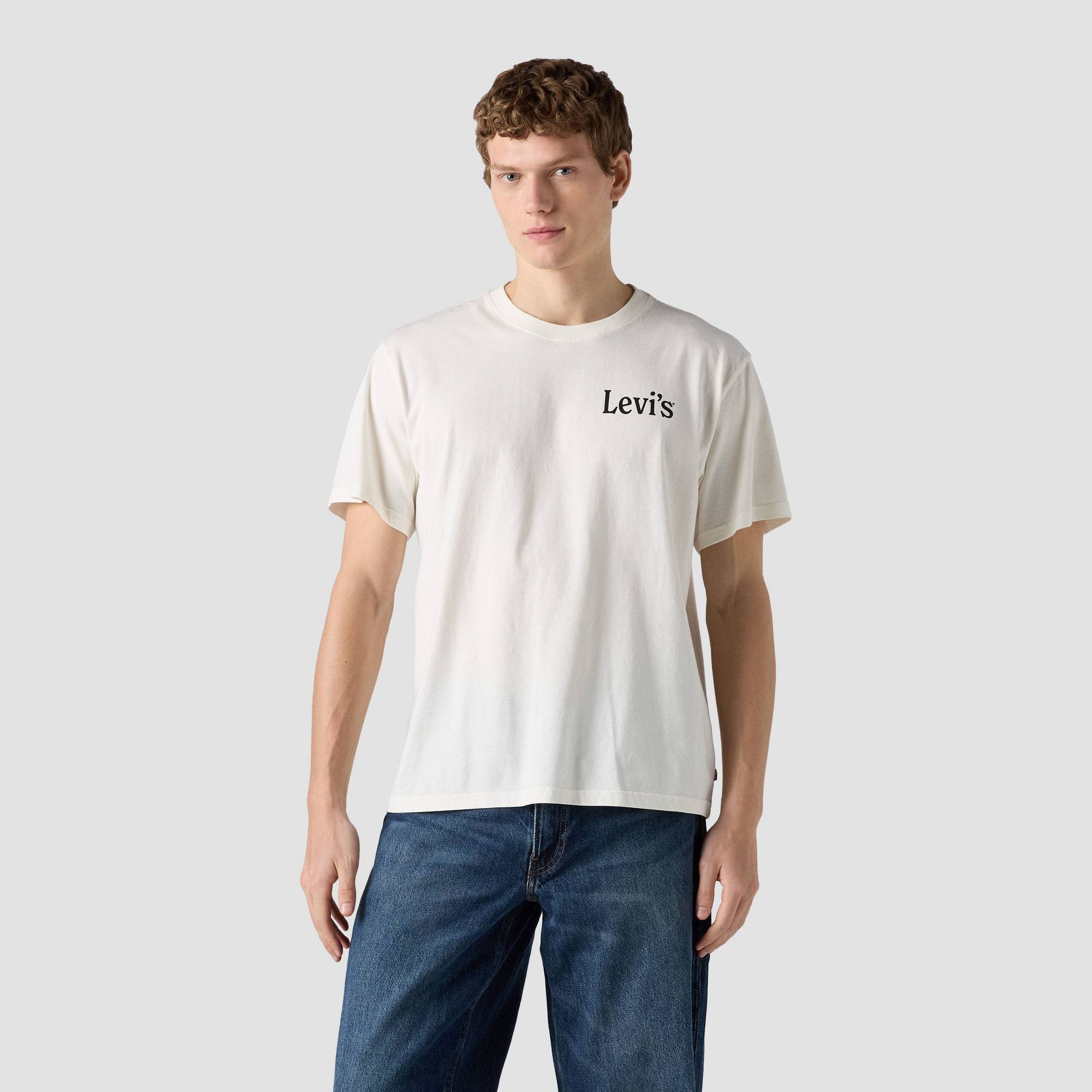 Levi's® Men's Relaxed Fit Short Sleeve Egret Legendary Speed T-Shirt - Off-White XL