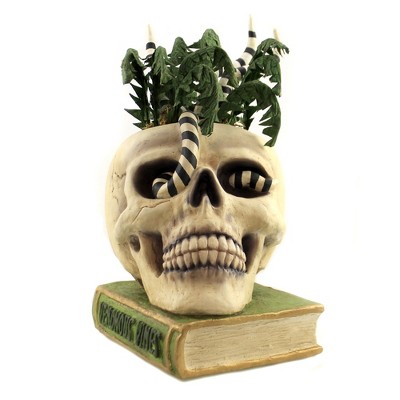 Halloween 13.75" Venomous Vines Skull Poison Ivy Book Scary Spooky  -  Decorative Figurines