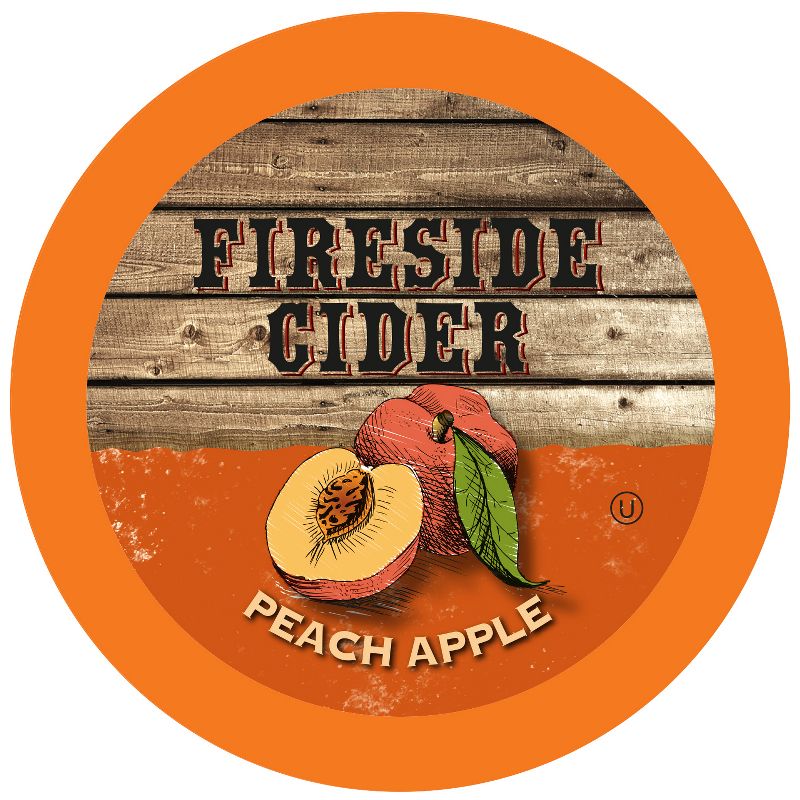 Fireside Cider Peach Apple Single-Cup Cider for Keurig K-Cup Brewers, 40 Count, 1 of 6