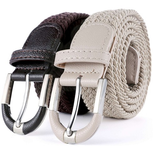 Mio Marino  Men's Indented Designed Ratchet Belt - Deep Charcoal