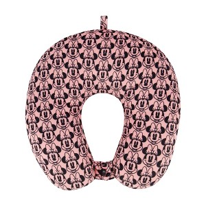 Disney Minnie Mouse Travel Neck Pillow Pink & Black - 1 of 4