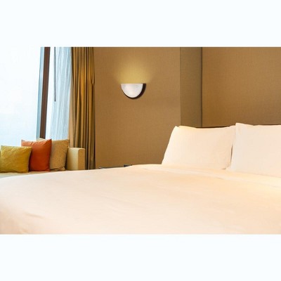 Satin Silver Glass LED Wall Sconce, 14 in