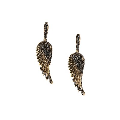 SOHI Women's Angel Wings Drop Earrings