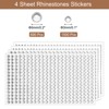 Unique Bargains Acrylic Self-Adhesive Craft Decorative 4 Sheets Rhinestone Stickers - 2 of 4