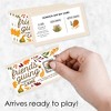 Big Dot of Happiness Fall Friends Thanksgiving - Friendsgiving Party Game Scratch Off Cards - 22 Count - 3 of 4