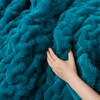 FIONECA Ruched Fur Throw 50x60" - 4 of 4