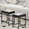 2 Pack Vanity Stool Chair 18 Inch Barstools  Modern Foot Stool - 4 of 4