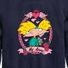 Boys' - Hey Arnold! - Valentine's My Love Graphic Long Sleeve Fleece Sweatshirt - 2 of 4