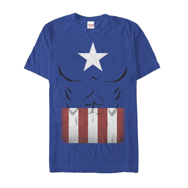 Men's Marvel Halloween Captain America Costume T-Shirt, 1 of 5