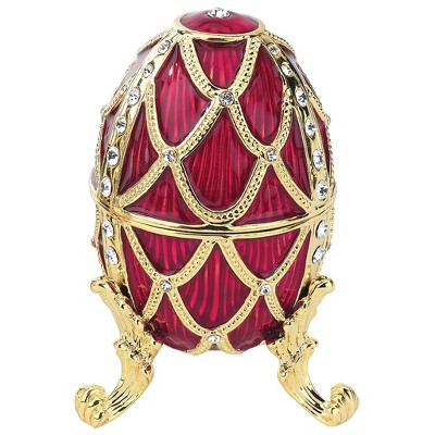 Design Toscano Golden Trellis Romanov Style Enameled Eggs: Rouge Egg